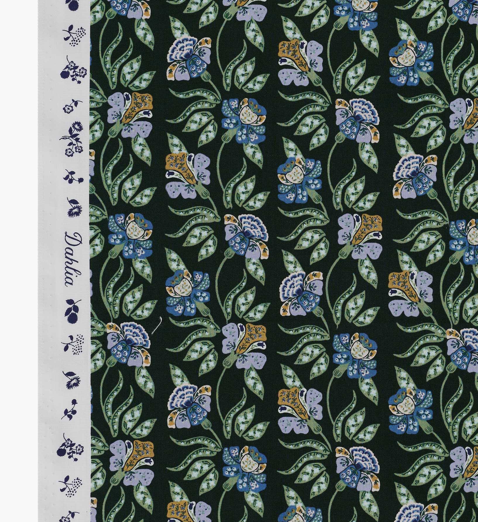 Posy Cotton Fabric - Hunter - Image 3