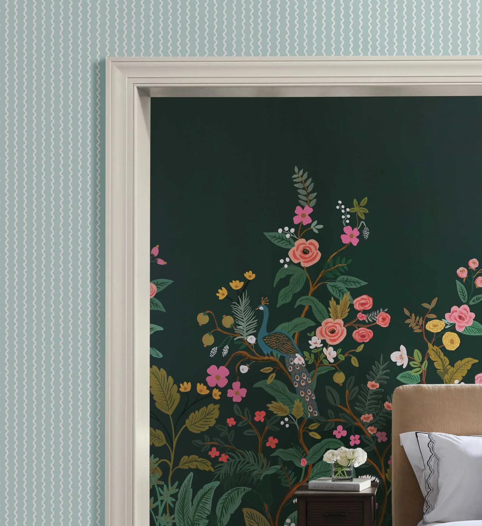 Rickrack Wallpaper - Light Blue - Image 2