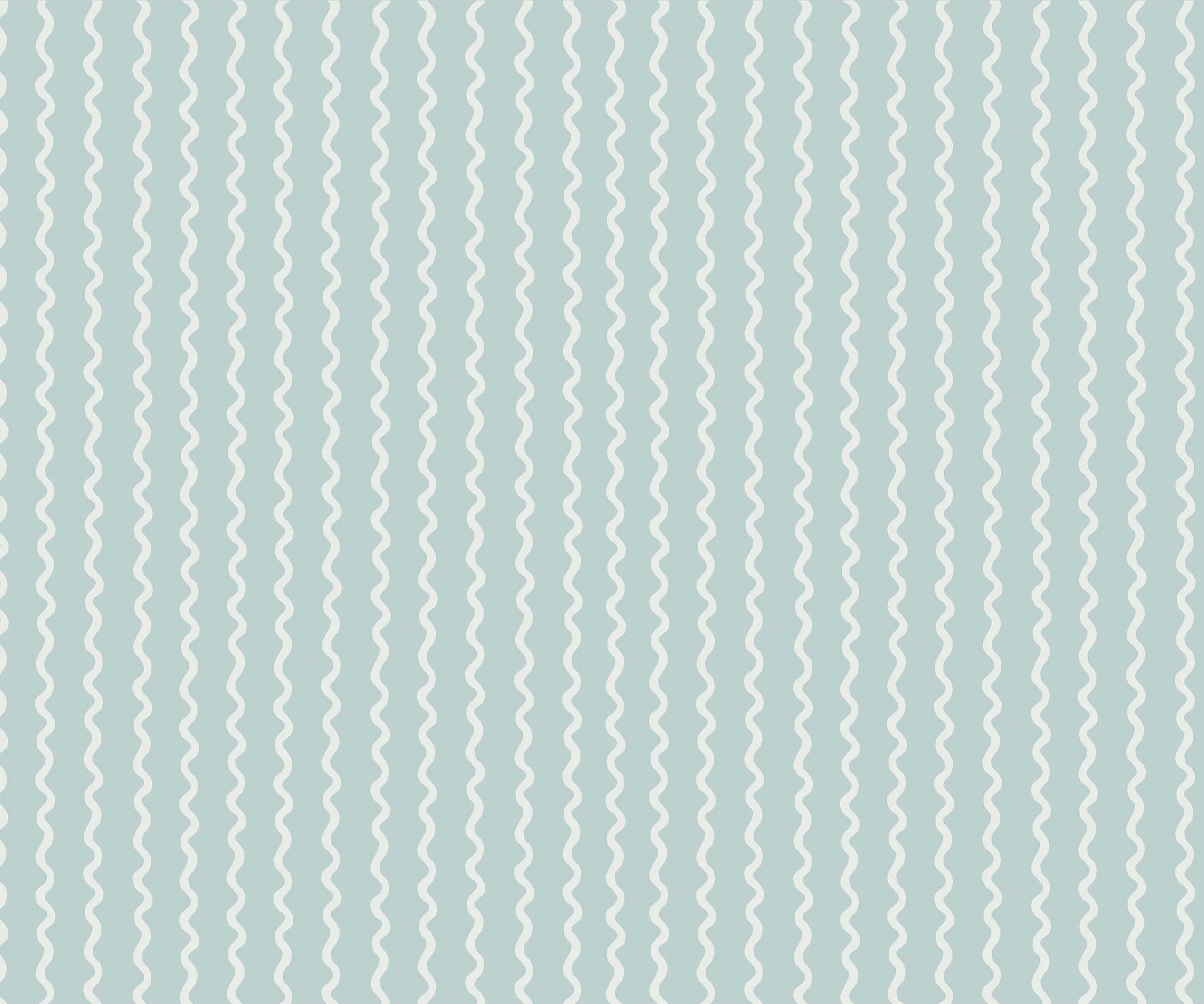 Rickrack Wallpaper - Light Blue - Image 3