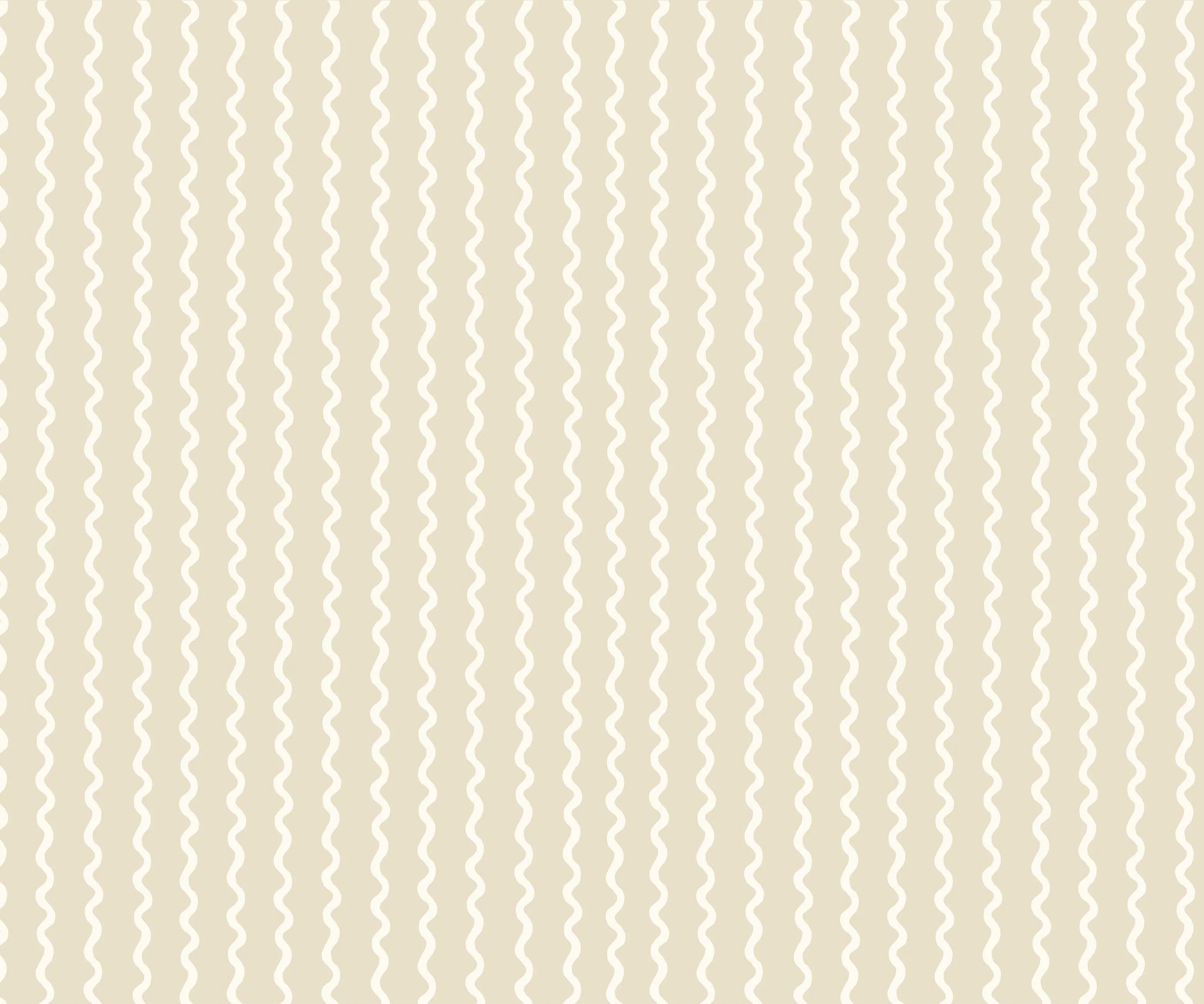 Rickrack Wallpaper - Linen - Image 3