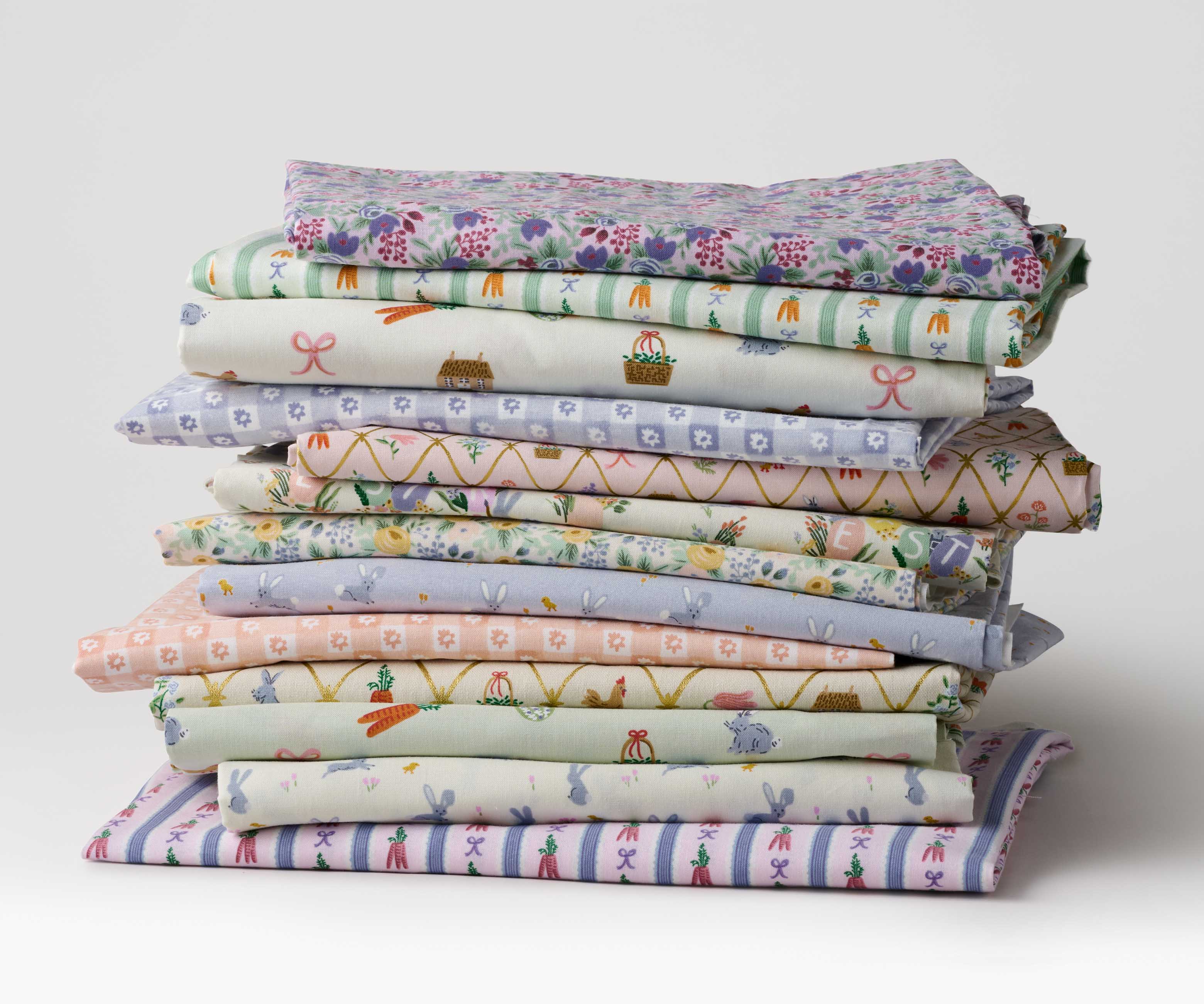 Rosa Cotton Fabric - Cream - Image 4
