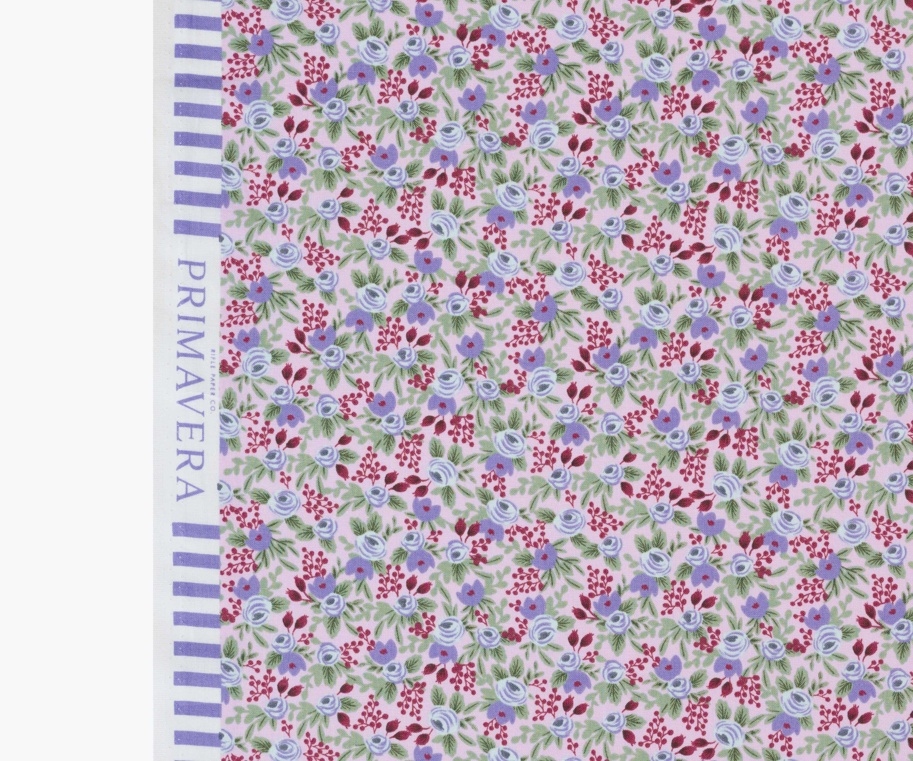 Rosa Cotton Fabric - Lilac - Image 4