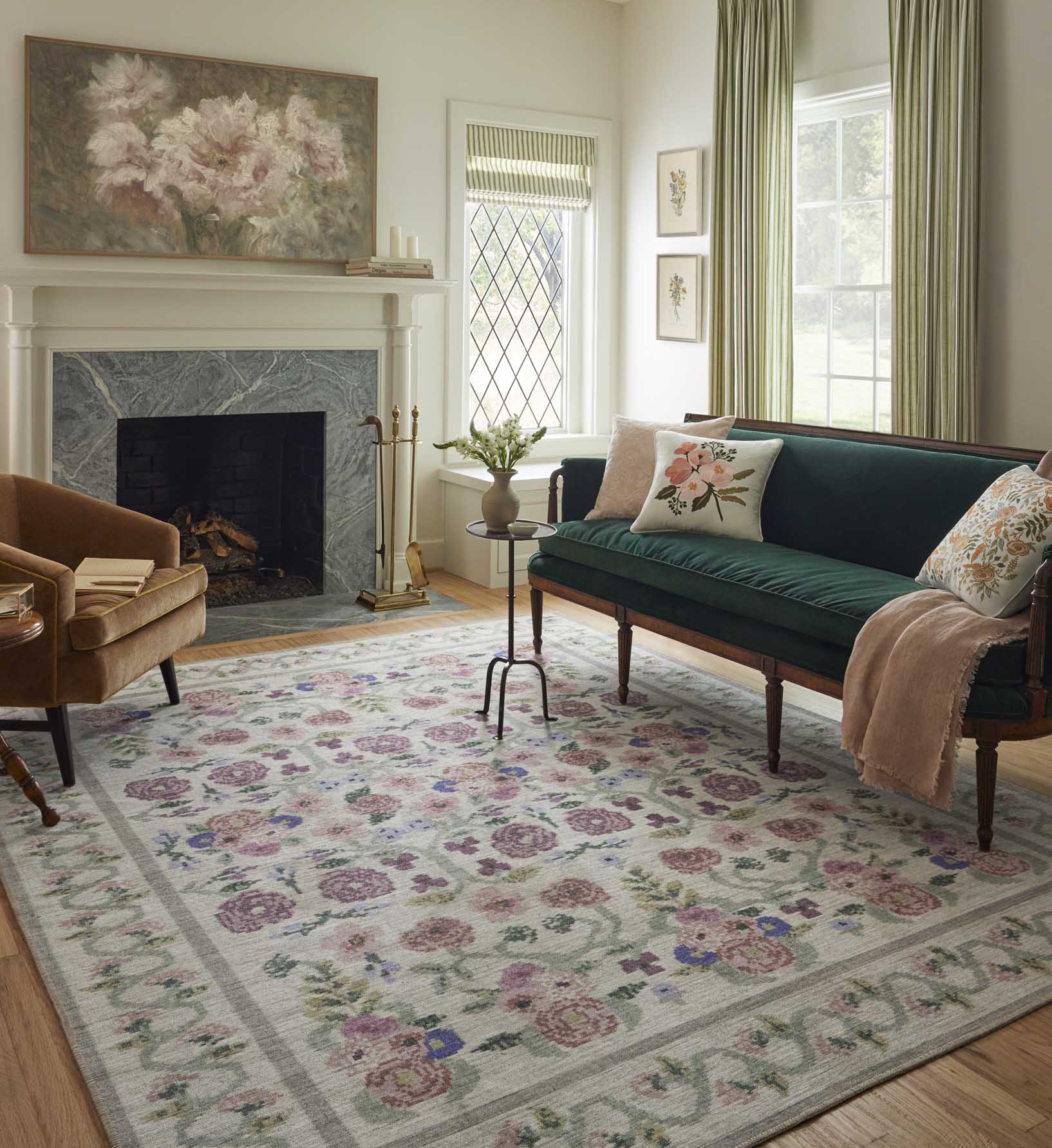 Rosa Power Loomed Rug - Ivory - Image 3