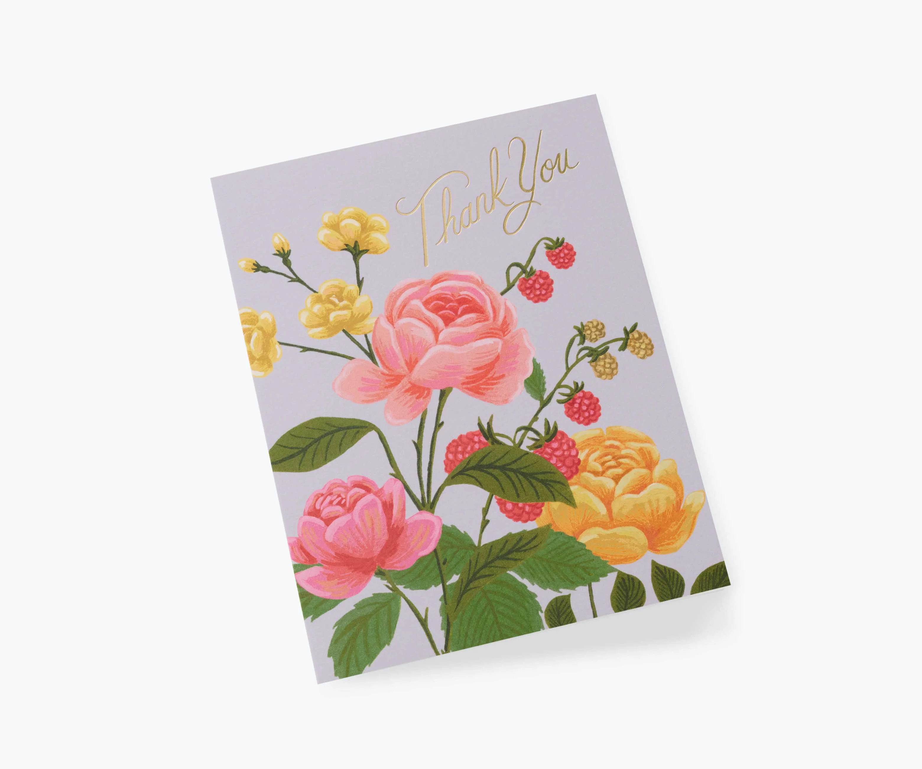 Roses Thank You Card - Single Card - Image 2