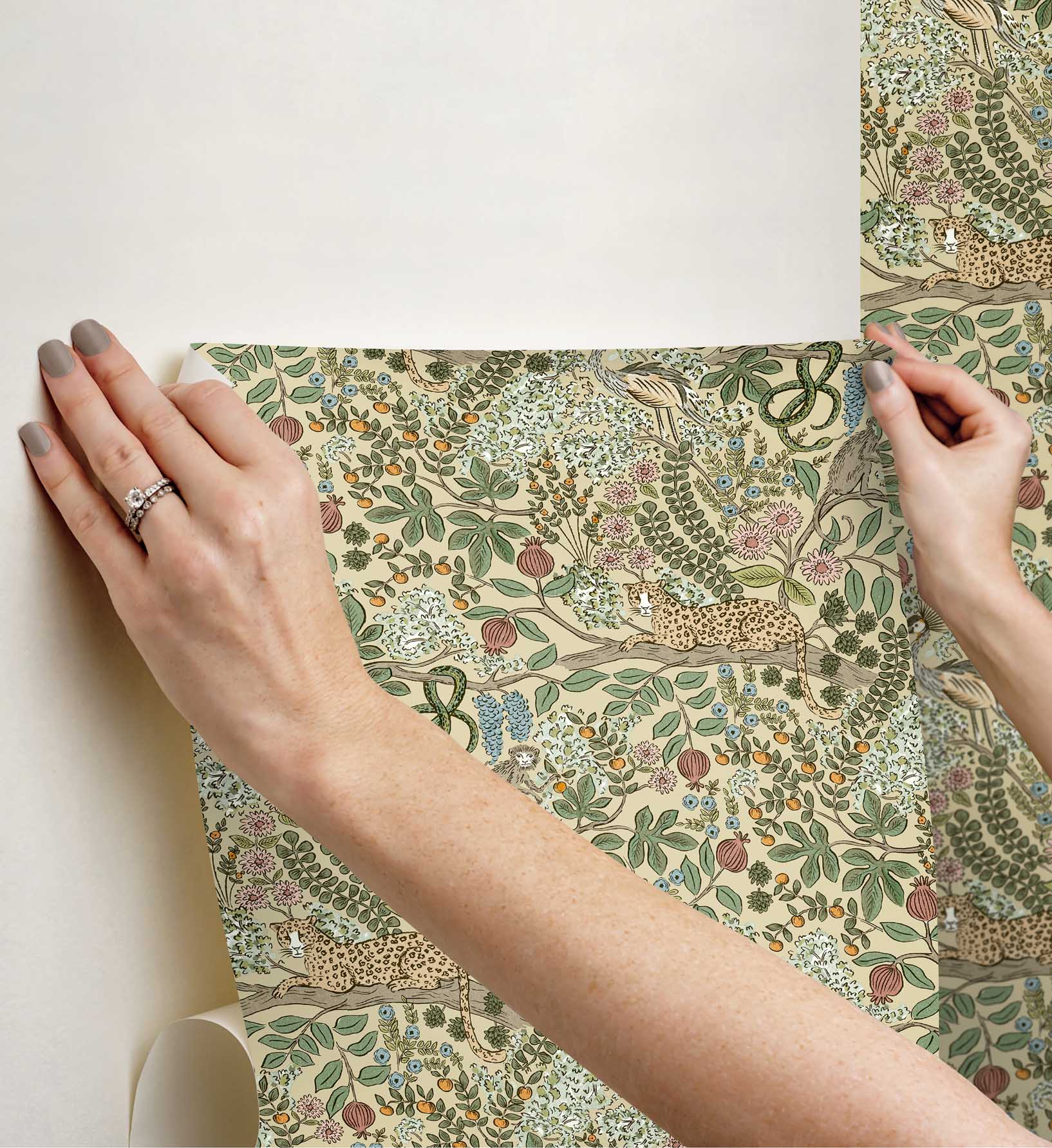 Safari Peel & Stick Wallpaper - Linen - Image 3