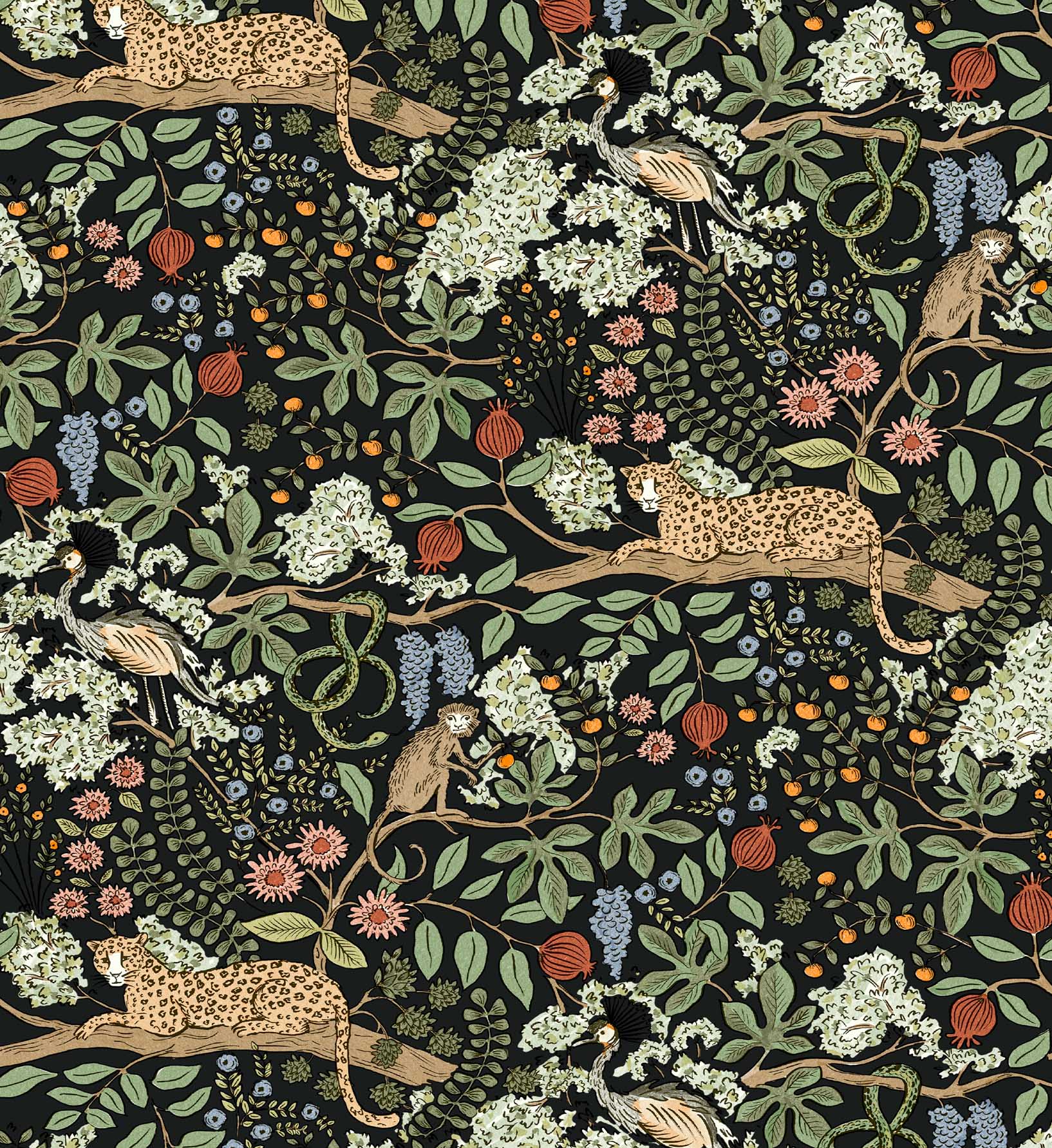 Safari Peel & Stick Wallpaper Sample - Black - Image 3