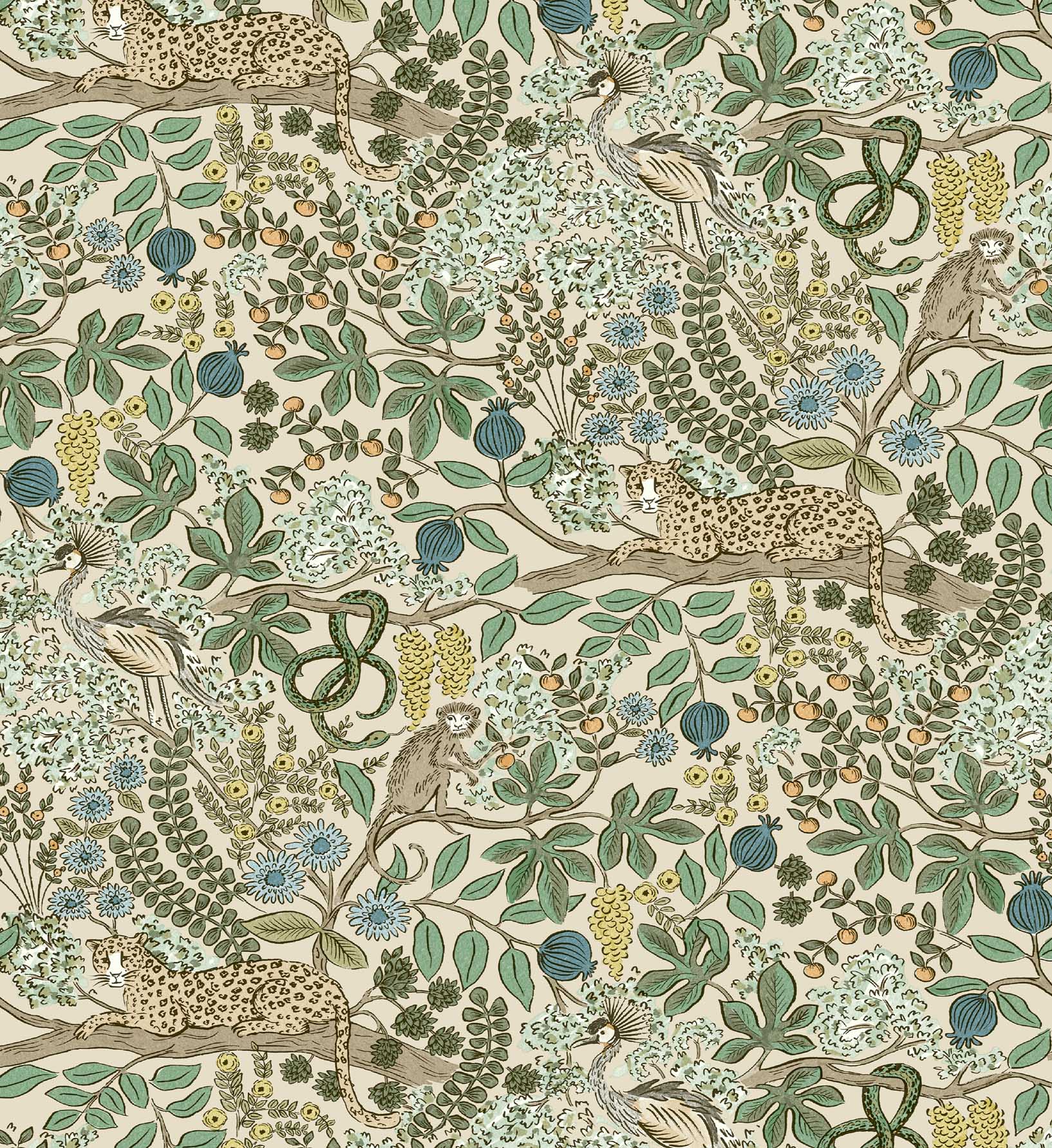 Safari Peel & Stick Wallpaper Sample - Cream - Image 3