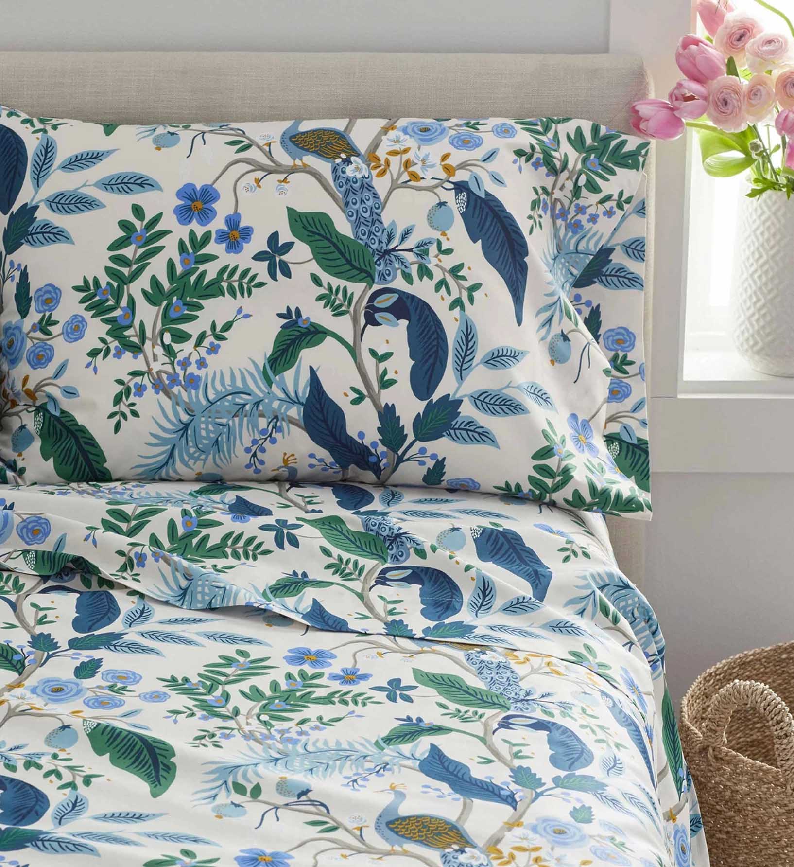 Sateen Flat Sheet - Peacock Ivory - Image 2