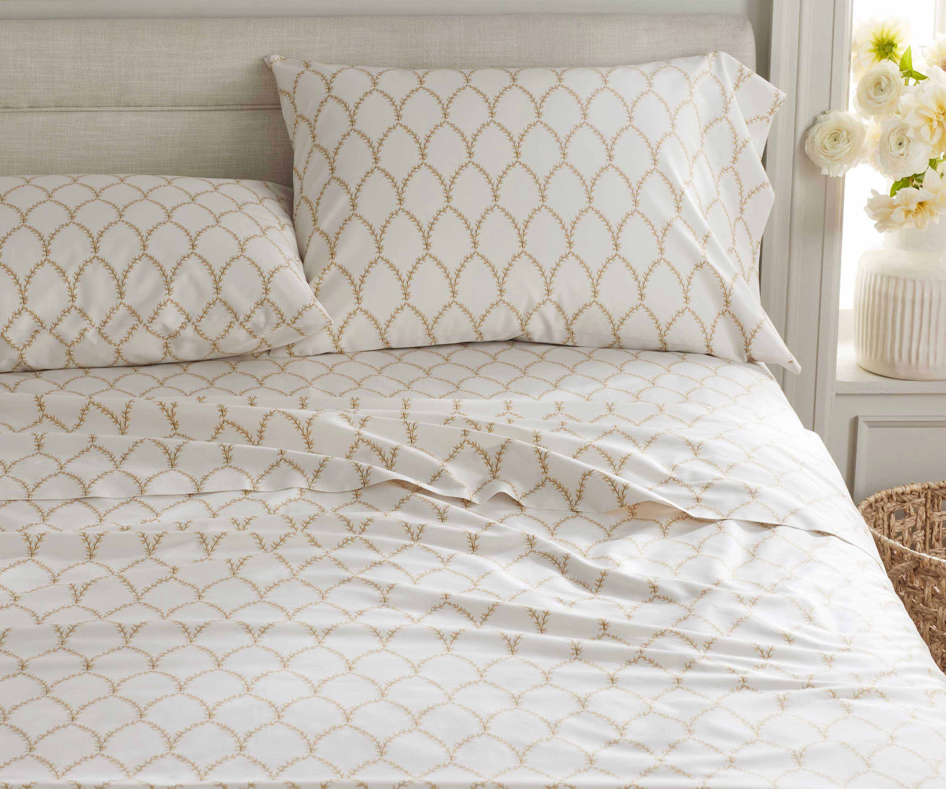 Sateen Flat Sheet - Laurel Metallic Gold - Image 2