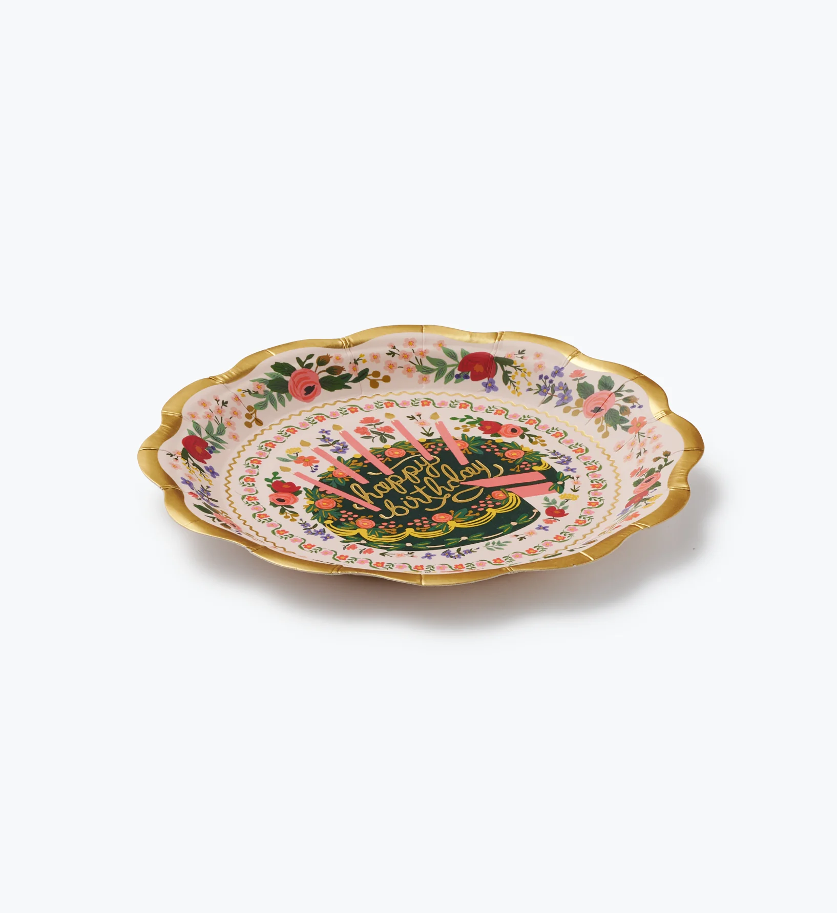 Small Paper Plates - Floral Cake - Image 4