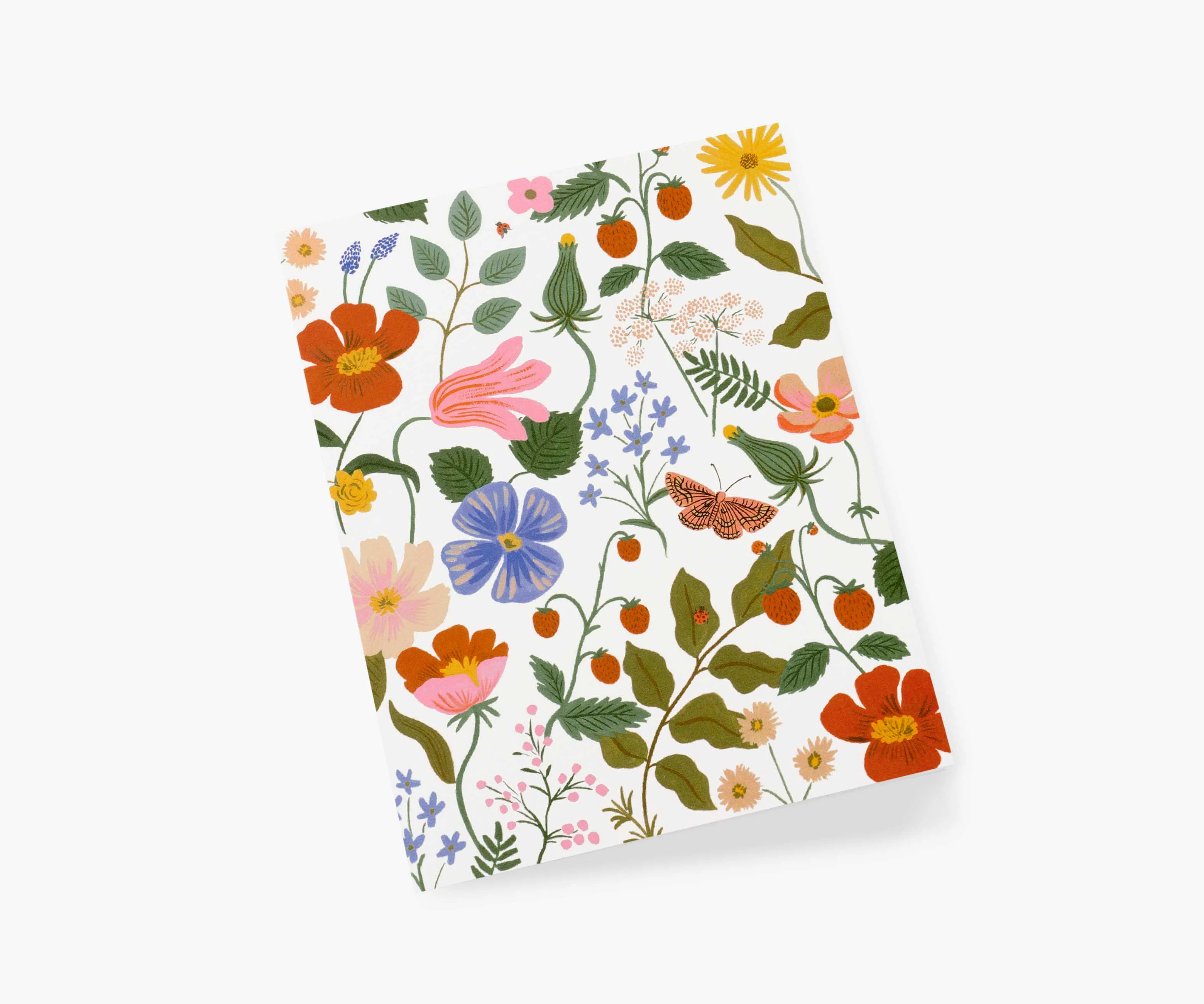 Strawberry Fields Cream Everyday Card - Single Card - Image 2