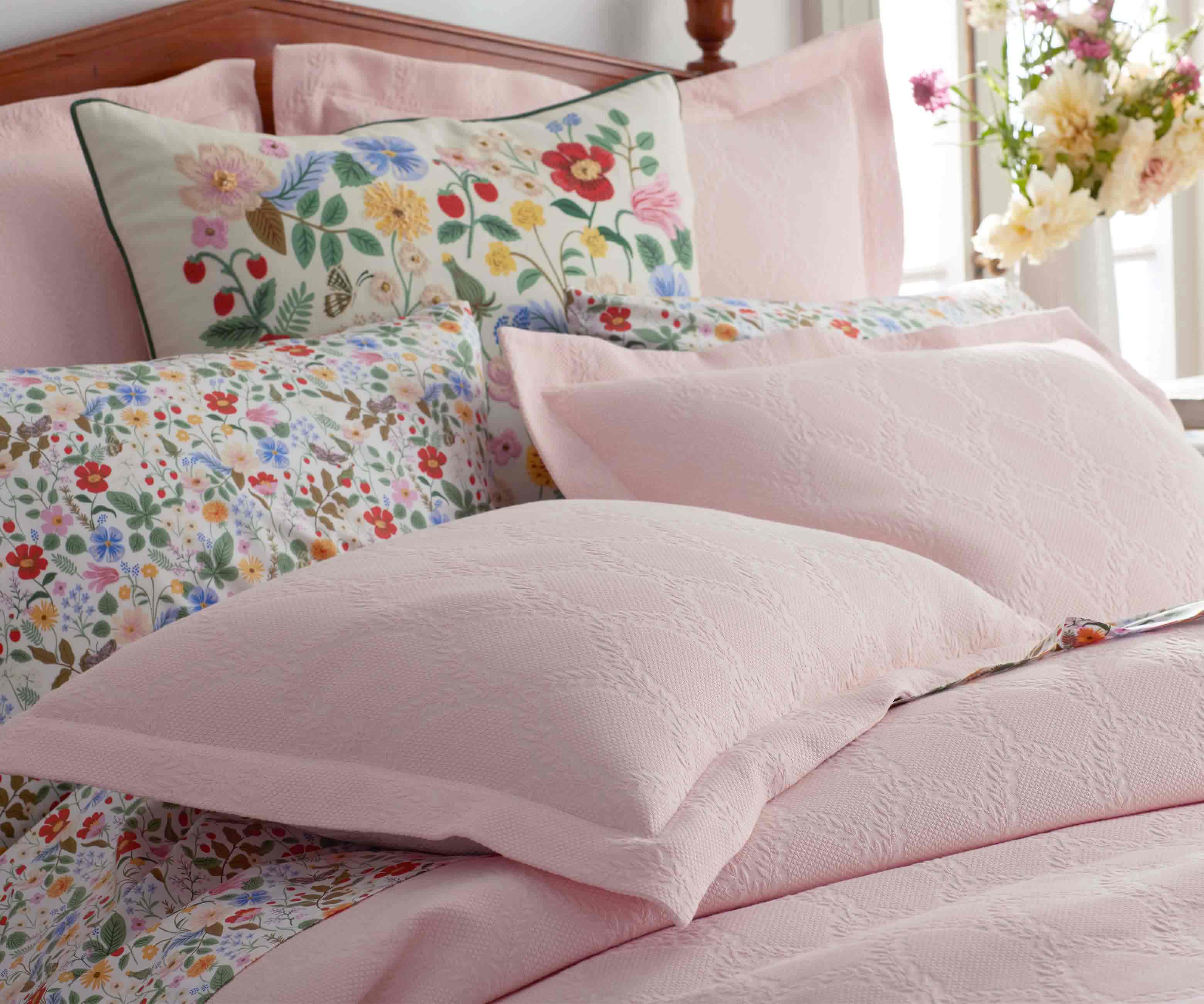 Embroidered Pillow Cover - Strawberry Fields - Image 3