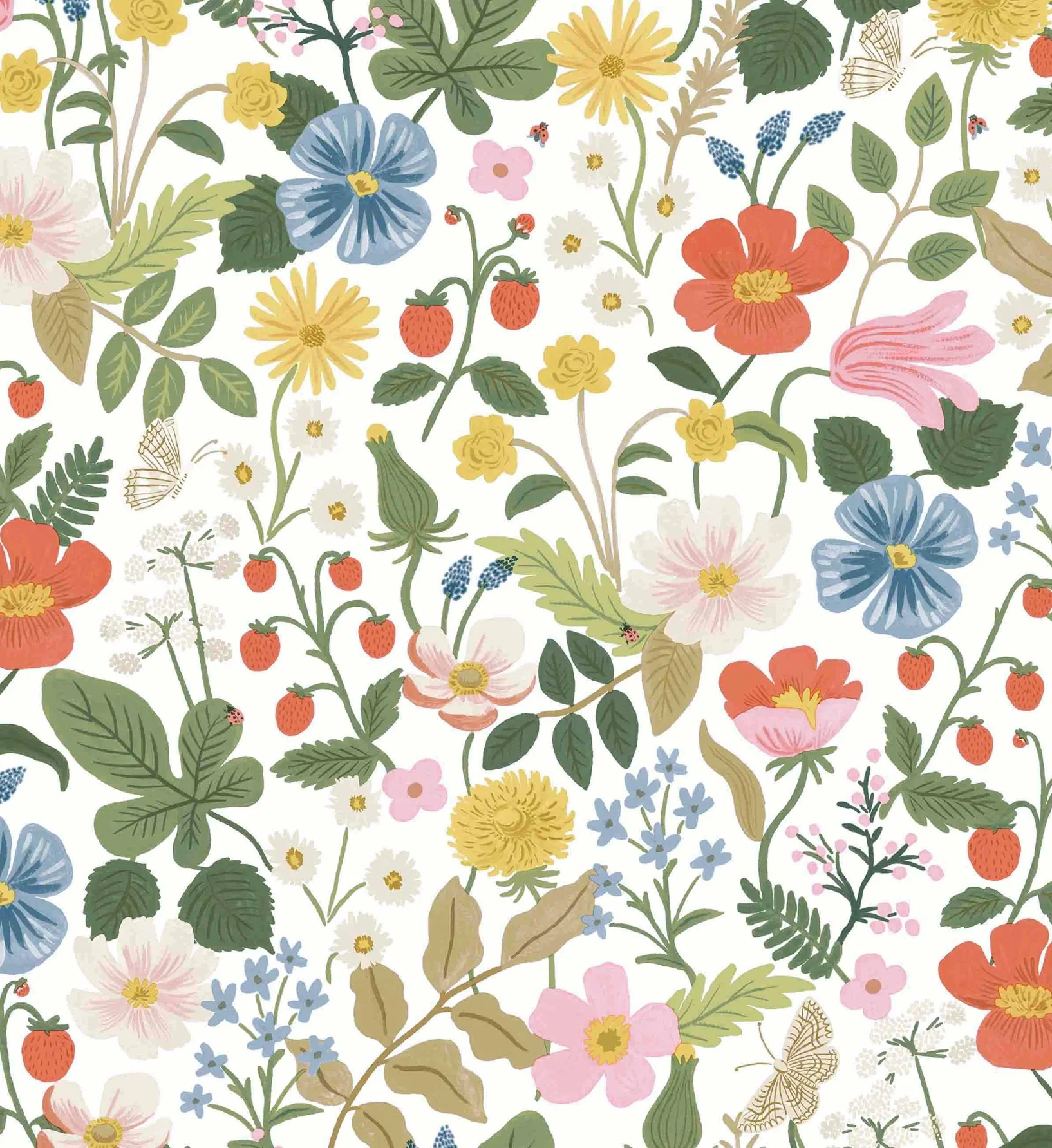 Strawberry Fields Wallpaper - White - Image 3