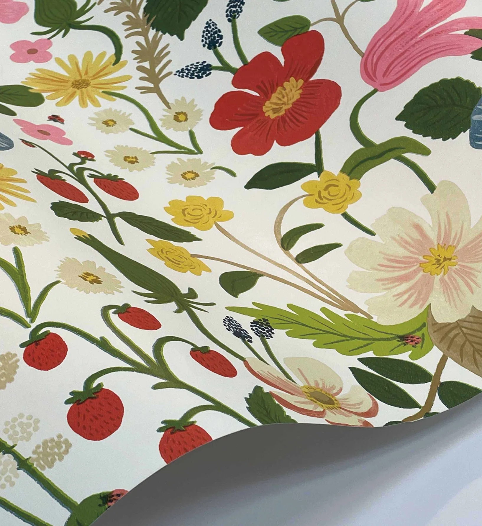 Strawberry Fields Wallpaper - White - Image 4