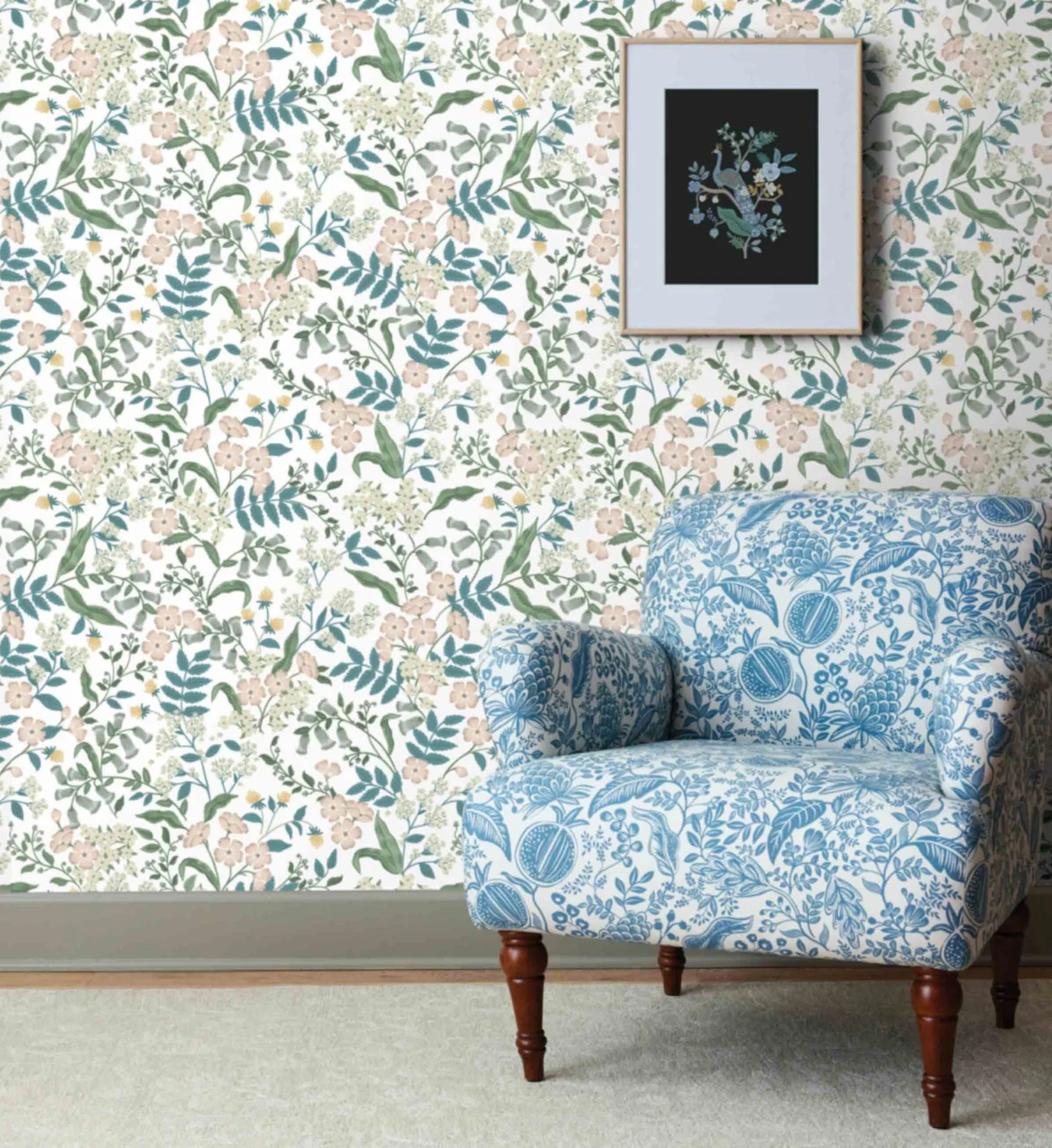 Sweetbrier Peel & Stick Wallpaper - Blush - Image 2