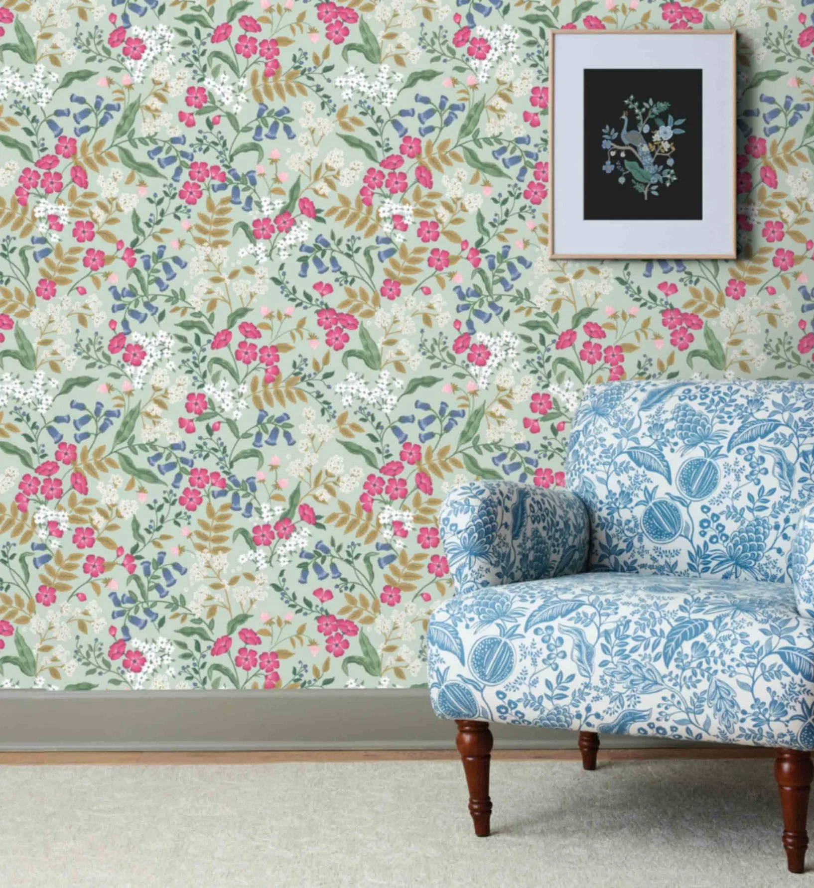 Sweetbrier Peel & Stick Wallpaper - Mint - Image 2