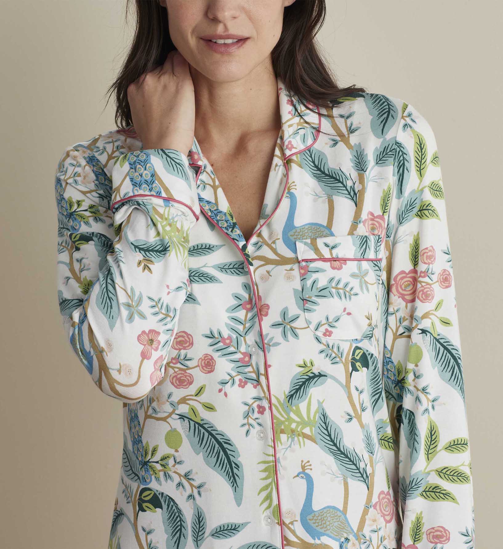 Tencel Modal Nightshirt - Peacock Ivory - Image 2