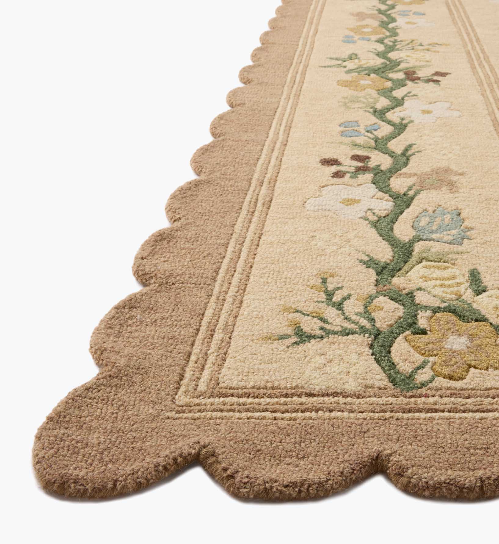 Thistle Wool Hooked Rug - Neutral - Image 4
