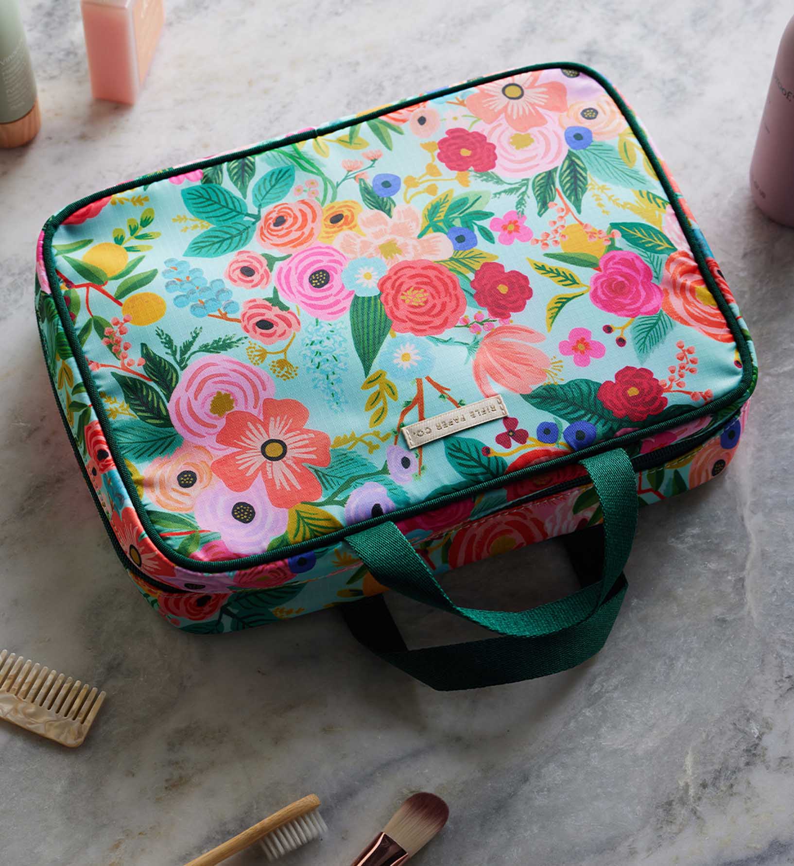 Travel Cosmetic Case - Garden Party - Image 2