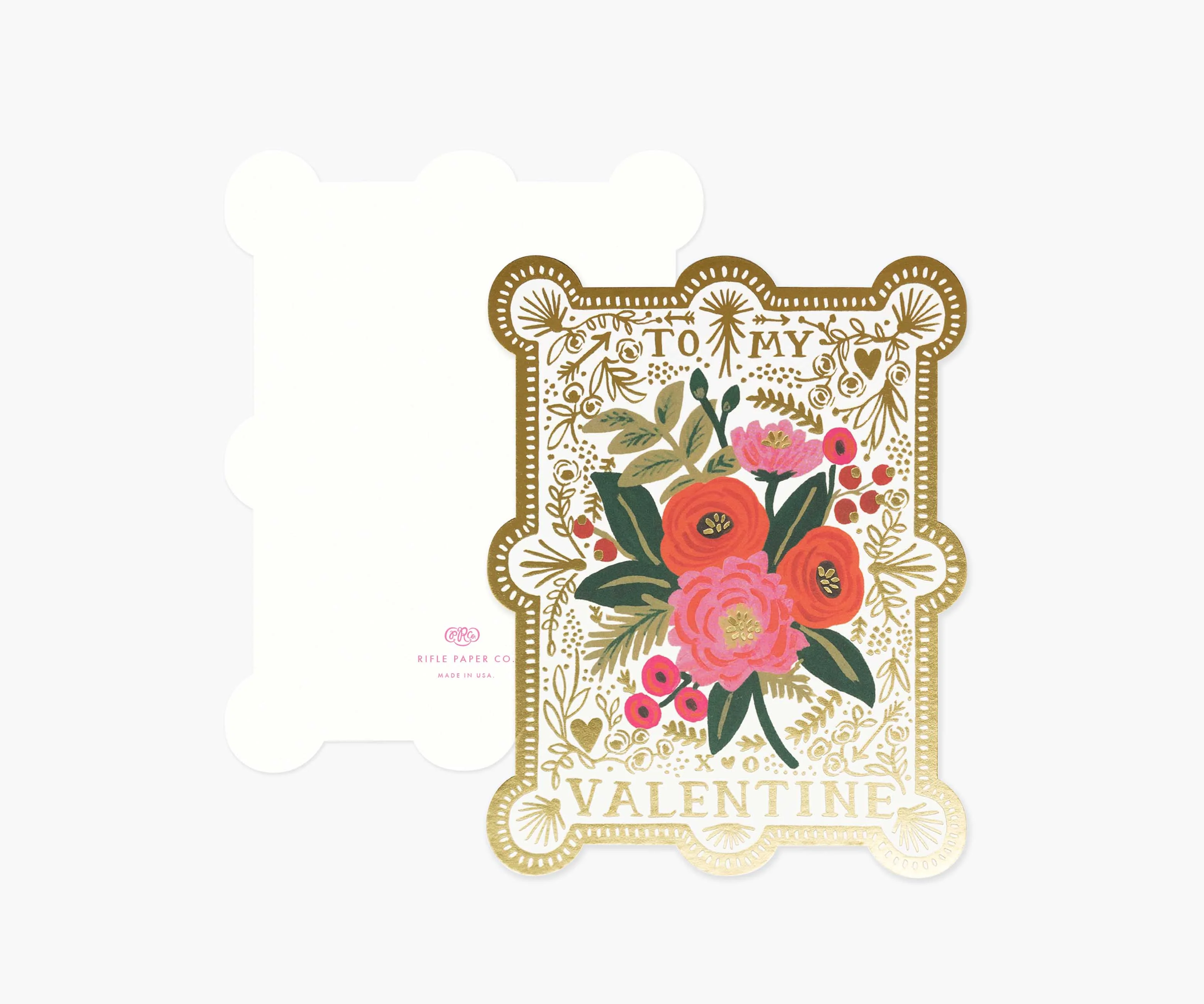 Vintage Valentine Valentine's Day Card - Single Card - Image 2
