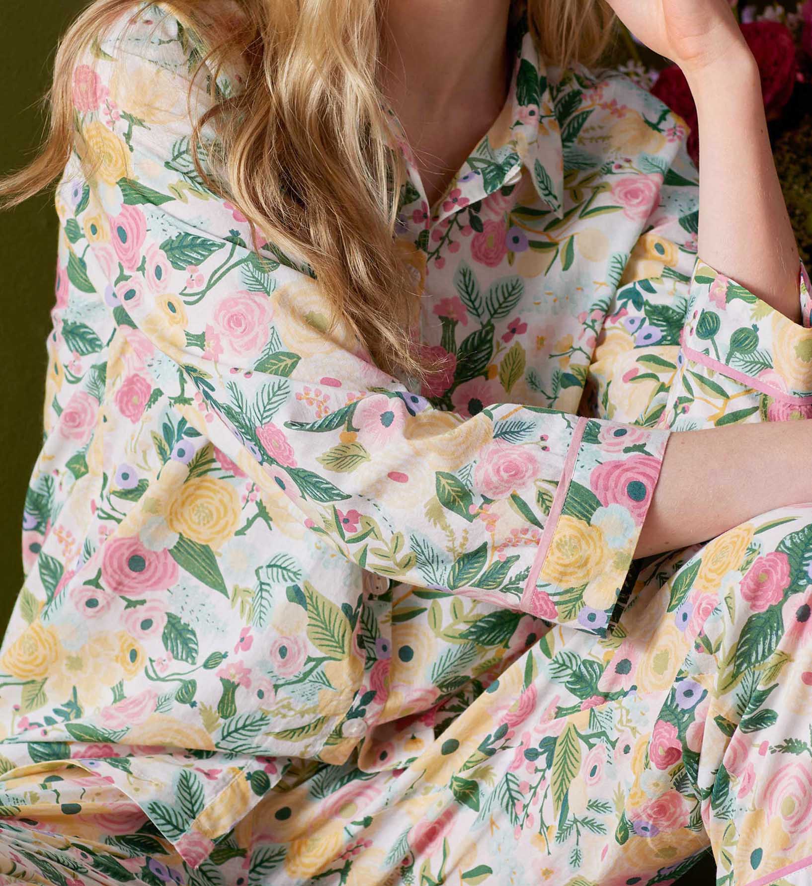 Voile Button Front Crop Set - Garden Party - Image 2