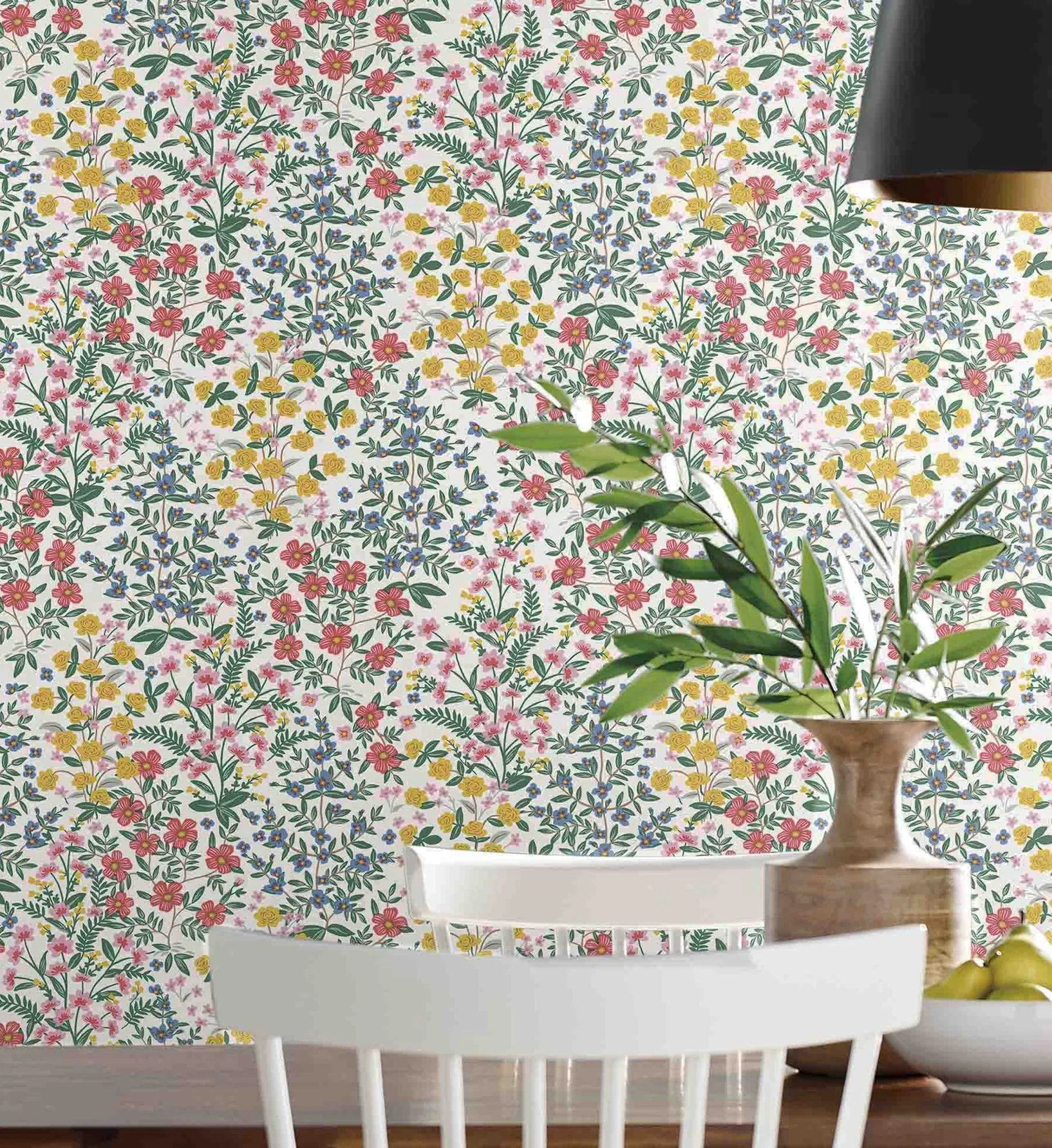 Wildwood Garden Wallpaper - White - Image 2