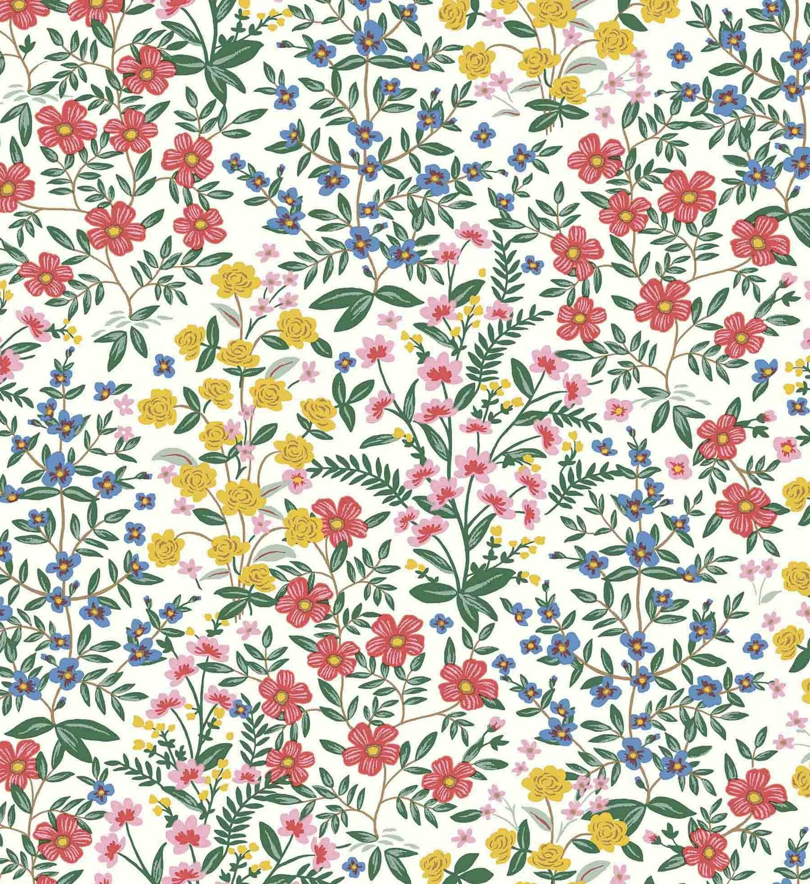 Wildwood Garden Wallpaper - White - Image 3