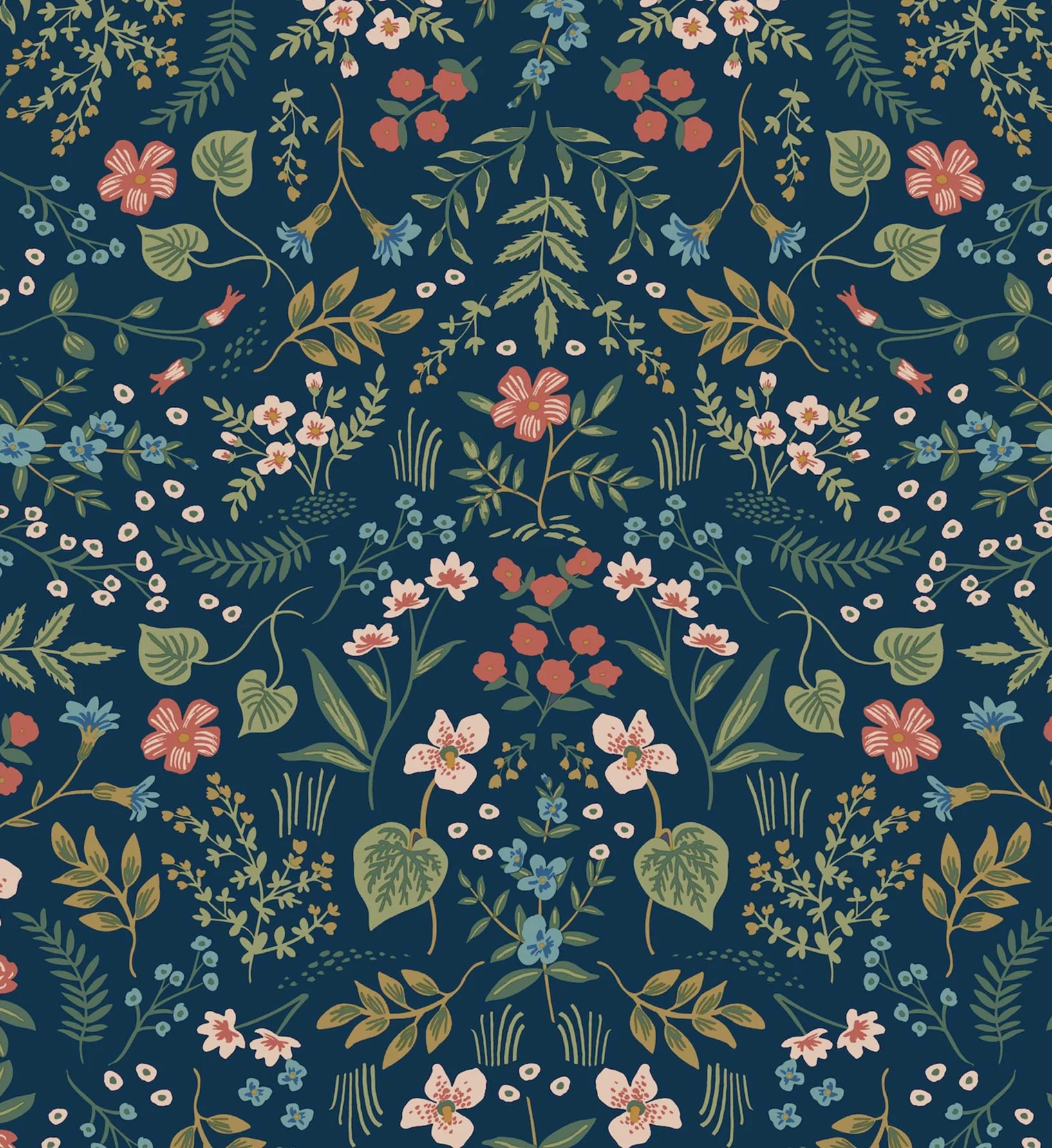 Wildwood Peel & Stick Wallpaper - Navy - Image 4