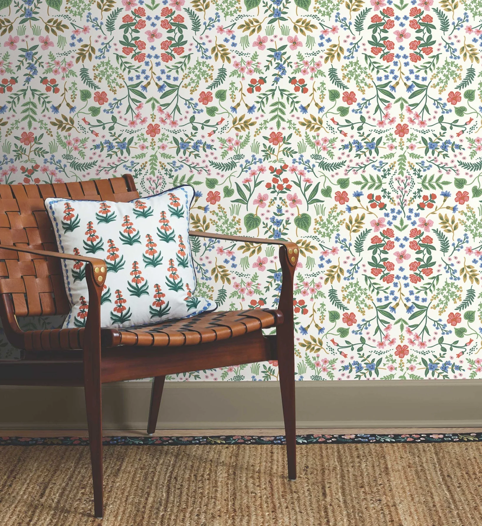 Wildwood Peel & Stick Wallpaper - Rose Multi - Image 2