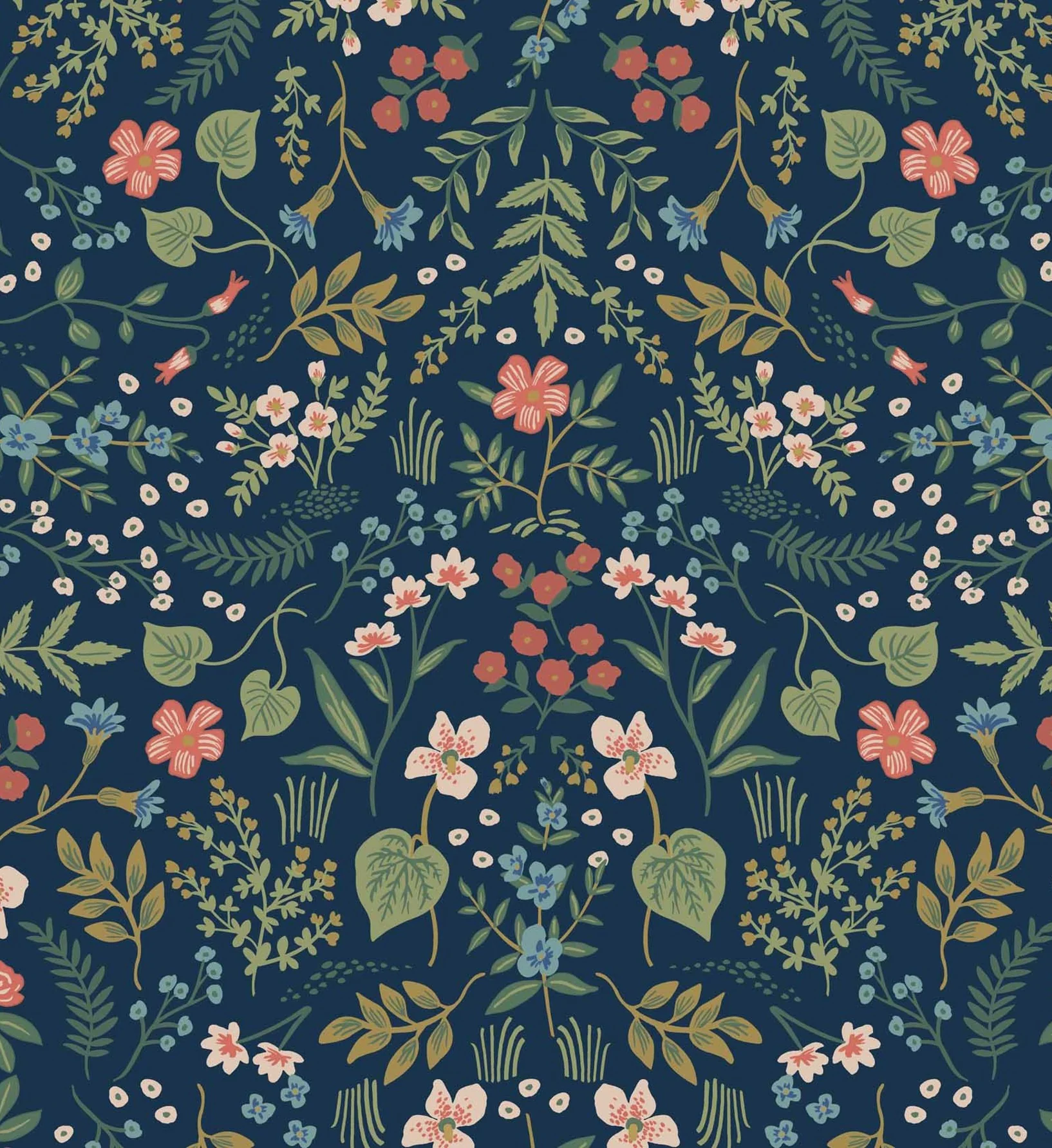 Wildwood Wallpaper - Navy - Image 4