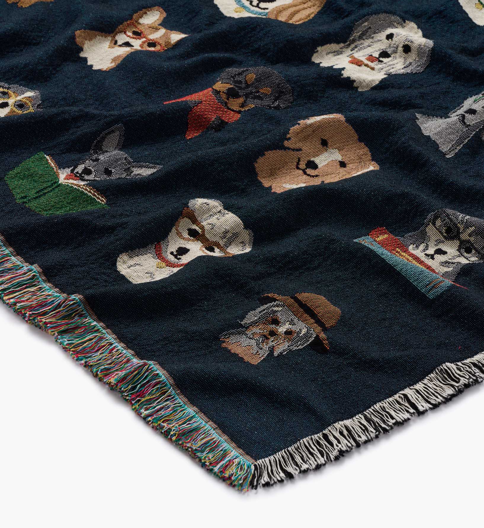 Woven Blanket - Studious Dogs - Image 3