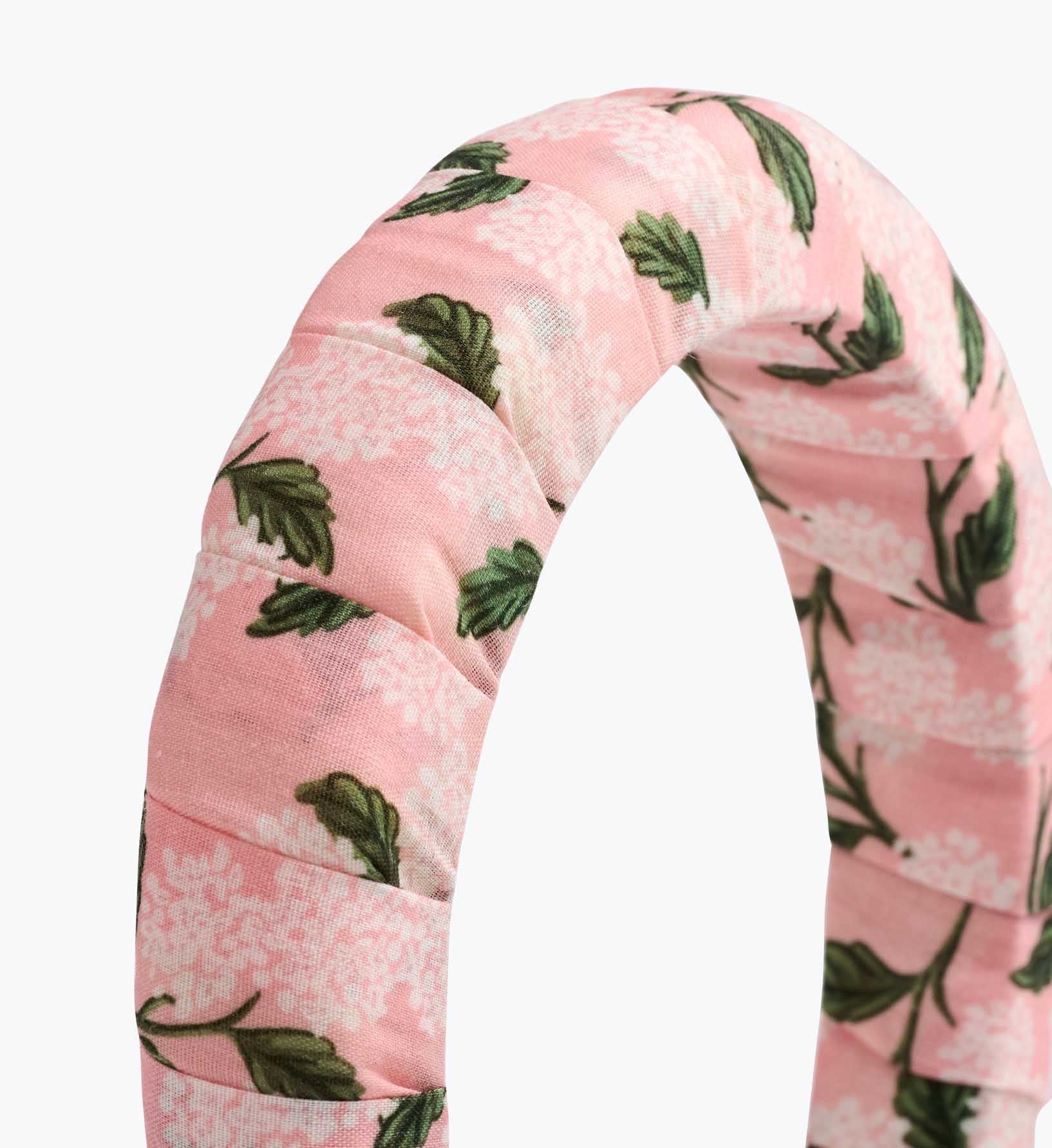 Wrapped Headband - Pink Hydrangea - Image 2