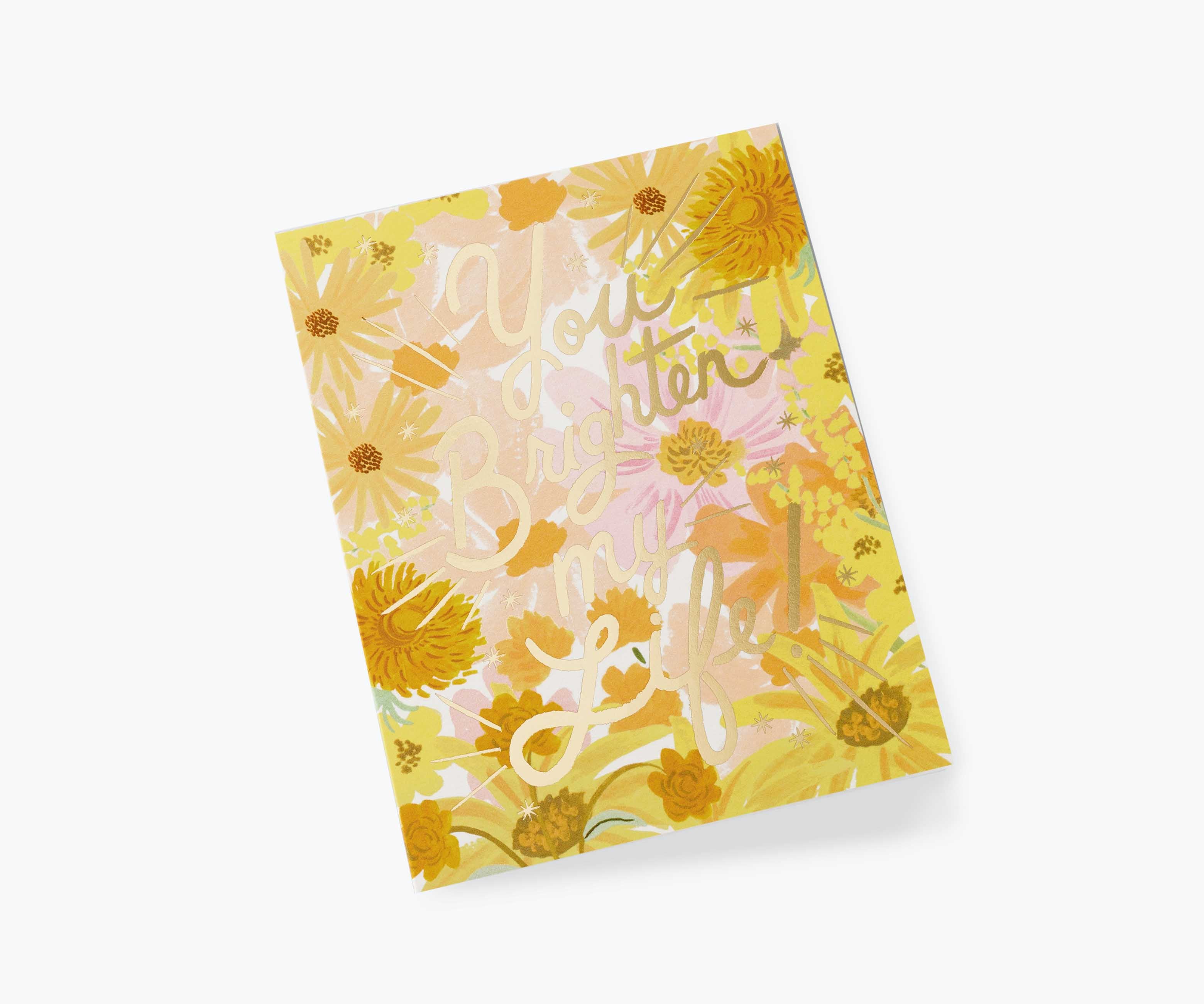 You Brighten My Life Love & Friendship Card - Single Card - Image 2